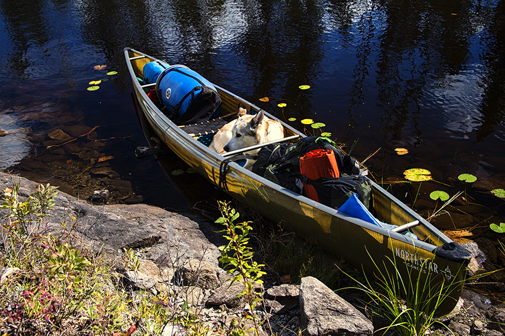 ultralight canoe - hiking, biking, floating and fishing